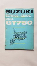 Suzuki GT 750 1972 manuale officina INGLESE originale Workshop Service manual