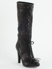 Stivali Valentino neri rossi