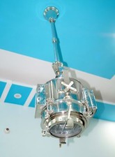 Lampadario industriale nautico cucina luce acciaio grande sospensione arredam...