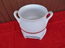 SET PORCELLANA PER FONDUTA CIOCCOLATO O FORMAGGIO