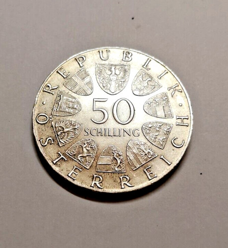 Moneta schilling argento - moneta, 50
