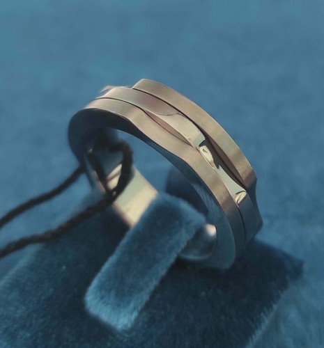 Anello uomo acciaio 316l - acciaio,