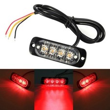 12V/24V LED Auto Red-Hazard Allarme Faro Lampada Auto Lampeggiante Luce Strobo