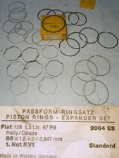 Serie fasce elastiche pistoni