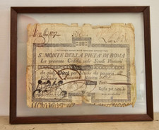 Banconota Cedola di 28 Scudi Romani S. Monte della Pietà di Roma Anno 1795