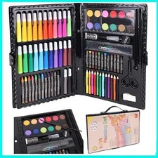 86pz KIT SET PITTURA DISEGNO CON PENNARELLI PASTELLI ACQUARELLI MATITE BAMBINI