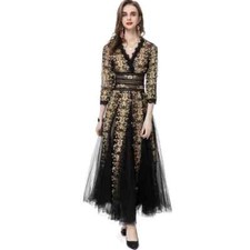 Vestito Abito Elegante Lungo