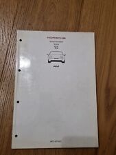 Porsche 968 1992 Manuale Officina libretto Service Information Ita