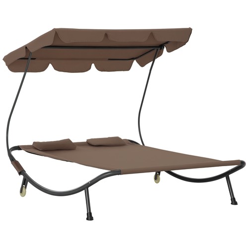 Outsunny lettino prendisole - outsunny, 2