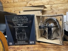 Star Wars EFX Collectibles Chrome Boba Fett Helmet - Limited Edition READ
