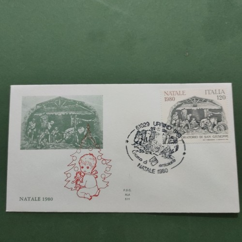 Natale 1980 busta - -, fdc