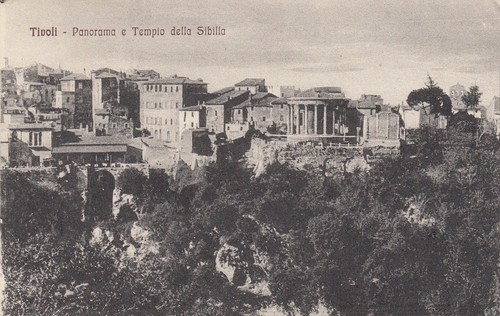 Cartolina tivoli panorama - cartolina,