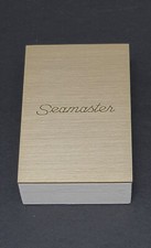 INSEGNA PUBBLICITARIA ORIGINALE OMEGA WATCH DEALER "SEAMASTER" PICCOLA OTTONE 