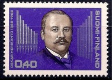 Finlandia 1968 Merikanto Compositore Musica Popolo Organo 1v MNH