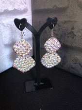 Orecchini Ab con strass