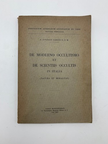 Moderno occultismo de - occultismo, et