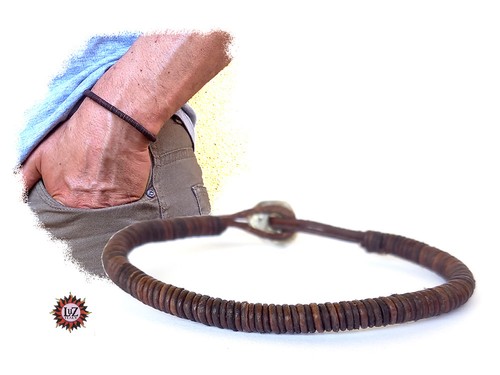 Bracciale uomo cuoio - cuoio, grezzo