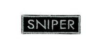 Patch ecusson brodé  backpack sniper airsoft thermocollant morale tactical 