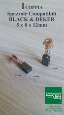 Spazzole carboncino 5x8x12mm - BLACK & DEKER G720 / G720K-B3 / GR750K / PF600-B3
