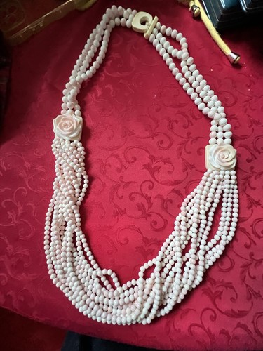 Collana corallo rosa avorio - corallo,