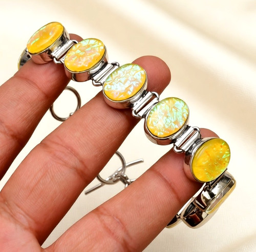 Bracciale bigiotteria fatto - , a