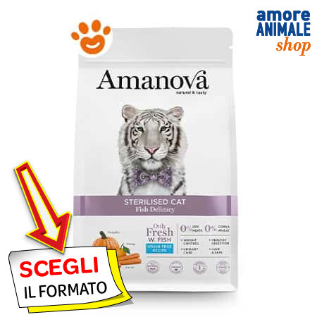 Amanova cat sterlised - amanova, fish