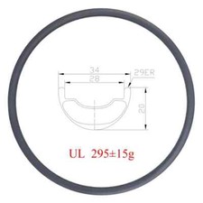 Cerchio in carbonio MTB XC 29