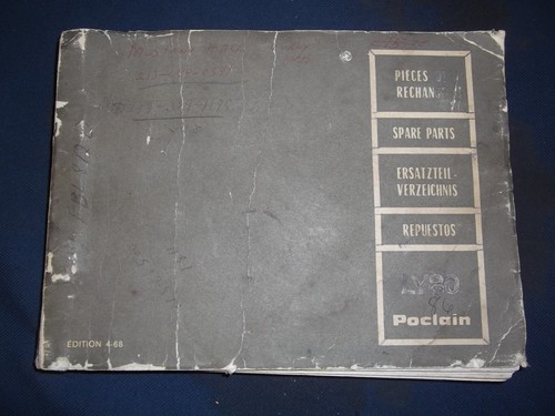 Poclain manuale catalogo parti - poclain,