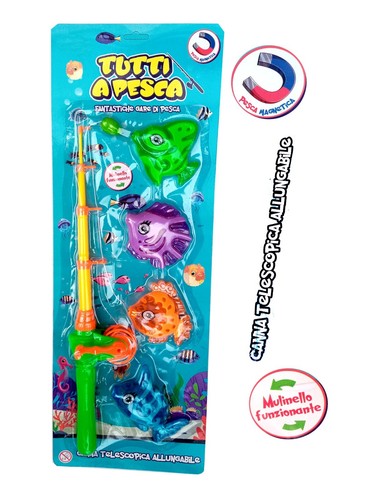Canna pesca giocattolo - giocattolo, con