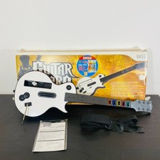 CHITARRA GUITAR HERO Wii GIBSON BIANCA Originale Completa