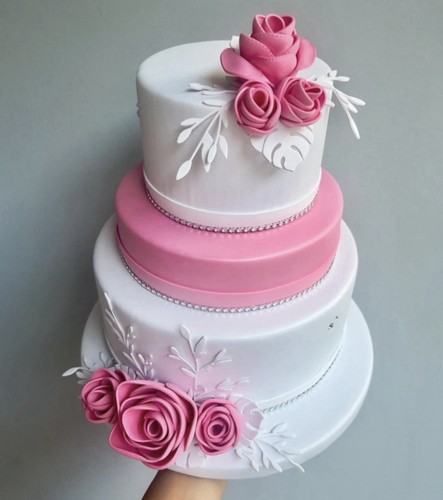 Torta scenografica fiori - torta,