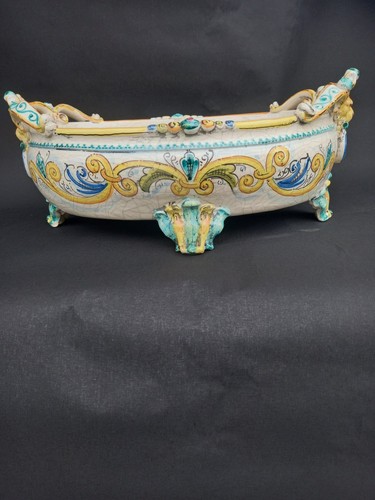 Vaso ovale maiolica - in,