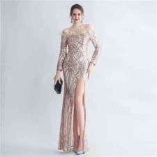 Vestito Abito Elegante Lungo