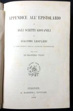 Leopardi - Epistolario -