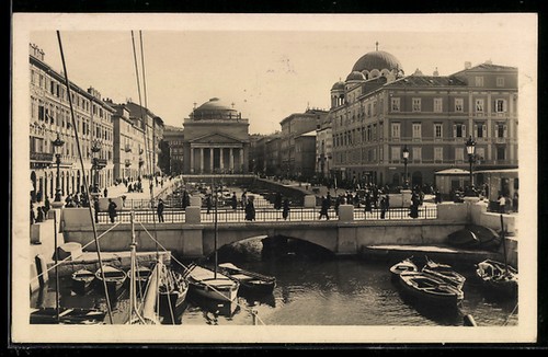 Cartolina trieste canal - trieste,,