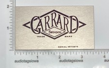 Garrard Swindon targa di serie