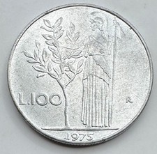 1975 R Italy 100 Lire Coin -