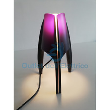 ARCADIA LAMPADA DA TAVOLO/TERRA E14 60W VINTAGE "ANNI 80" VIOLA