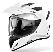 AIROH CASCO INTEGRALE ENDURO TOURING BANDIT WHITE GLOSS BIANCO TAGLIE VARIE