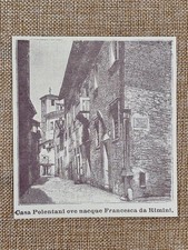 Ravenna nell'800 Casa Polentani ove nacque Francesca da Rimini Emilia Romagna