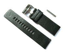 DIESEL Original Cinturino In Pelle DZ4331 Bracciale Nero 24 Mm