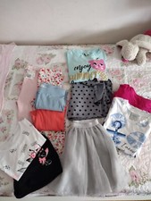 lotto stock abbigliamento Bambina 8 /10/12 Anni 11 Pezzi Gonna Vestito Leggins