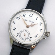 ANTICO GRANDE orologio da polso matrimonio lusso SYSTEM GLASHUTTE cassa acciaio quadrante smaltato
