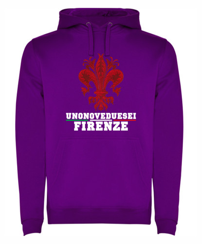 Felpa cappuccio ultras viola