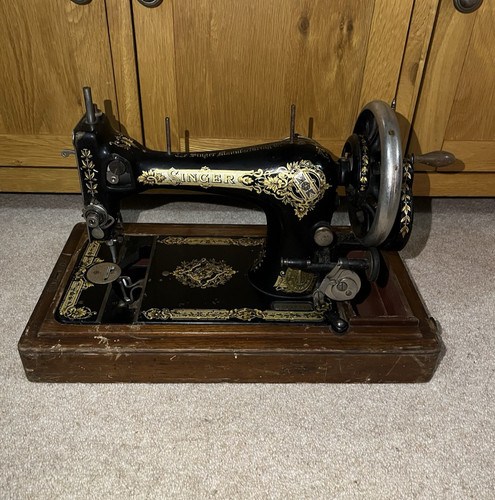 Antique singer hand crank - singer,