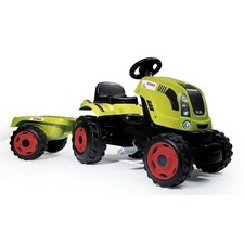  Trattore a Pedali Smoby Claas Pedal Ride on Tractor Giallo