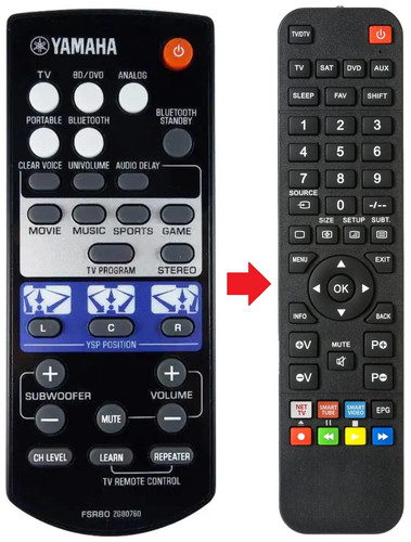 Telecomando adatto per - , yamaha