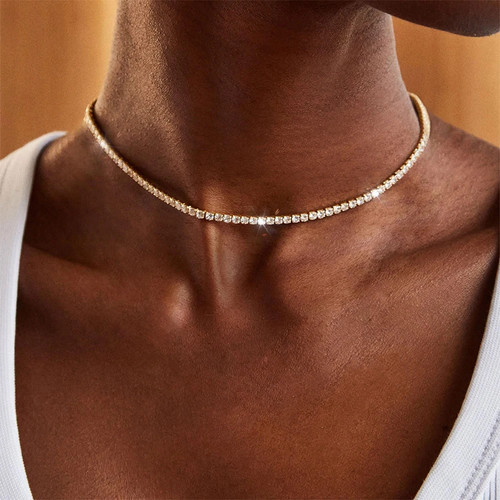 Collana tennis 2ct taglio - collana,