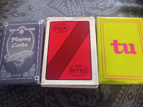 Tre mazzi carte poker - tre, di