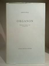 Aristotele ORGANON (a cura di G. Colli) - Classici della Filosofia Einaudi 1955